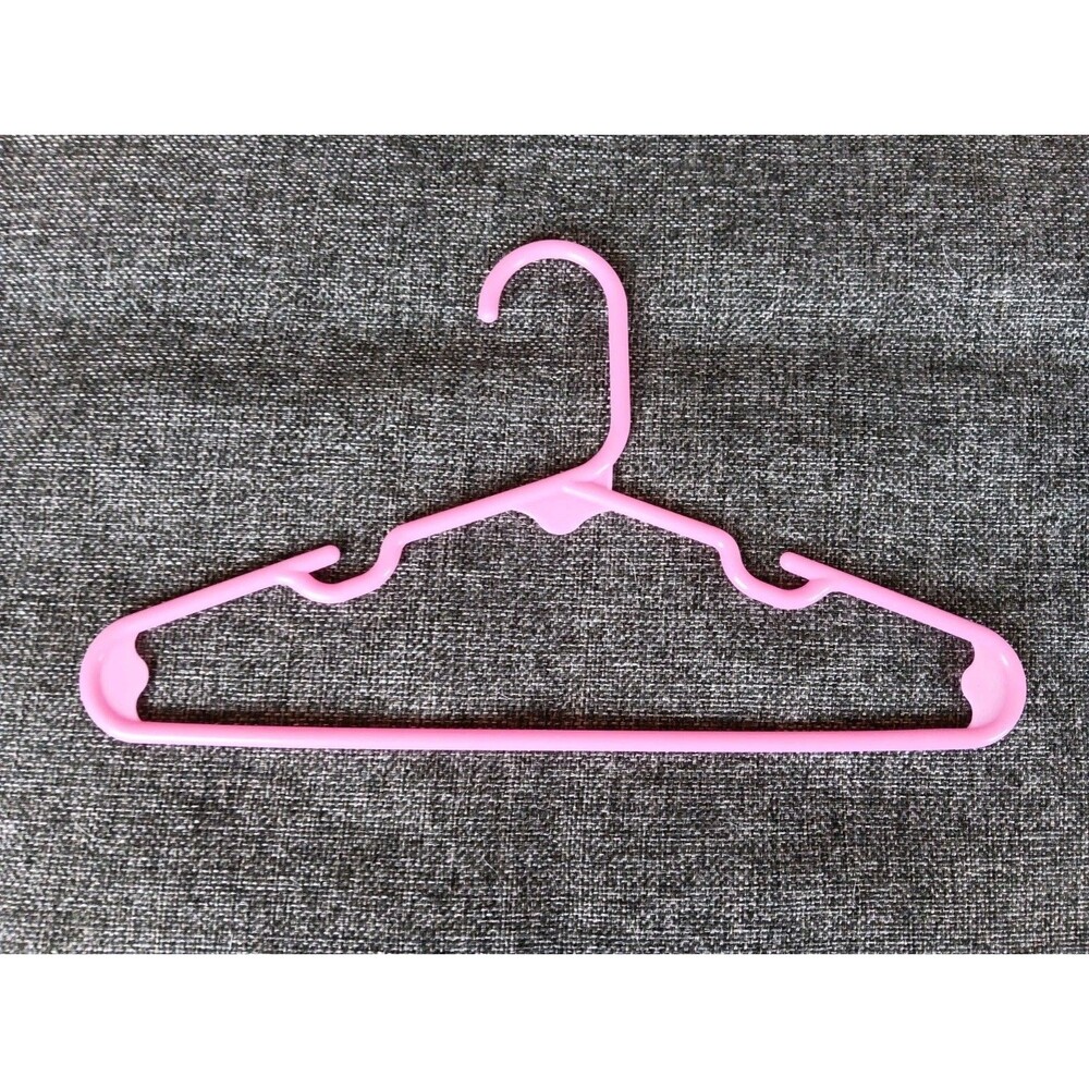 Children 10 Pack Infant Toddler Plastic Clothing Hangers Pink For Shirts Dresses